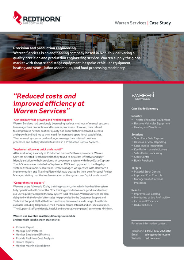 MRP Case Study