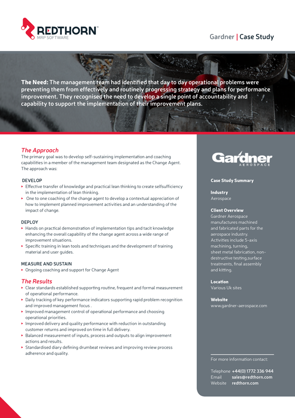 MRP Case Study