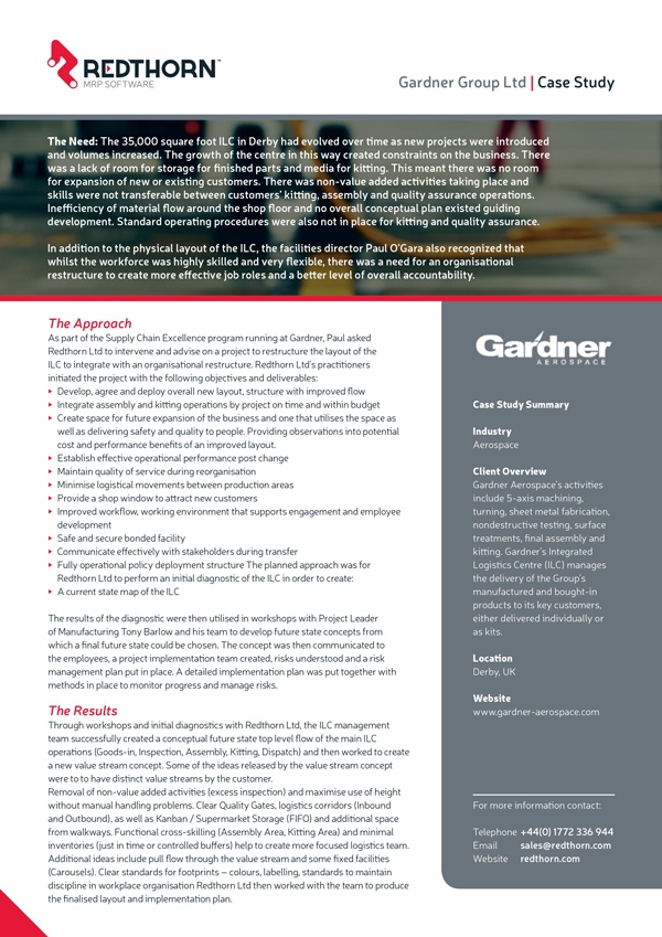 MRP Case Study